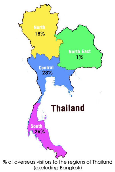 Thailand regions map